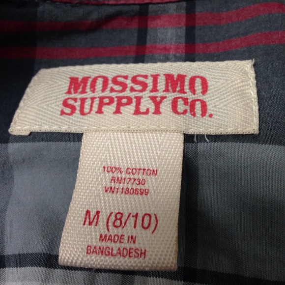 Mossimo Boy's Plaid Style Long Sleeve Button Down Shirt - Picture 3 of 3